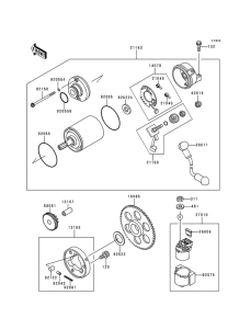 ZX600 Стартер