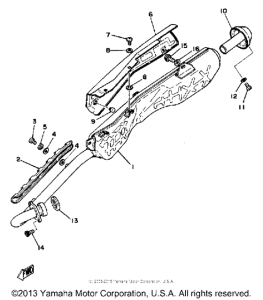 TT250H Выхлопная система
