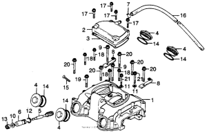 CJ360 Крышка головки цилиндров