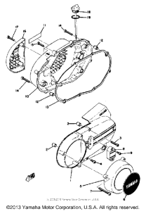 RD350B Боковые крышки