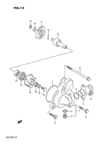 RG125 Водяная помпа
