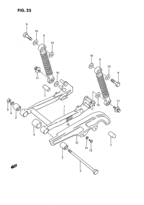 JR50 Маятник задний