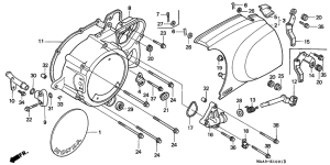 VT1100C2 Крышка картера левая