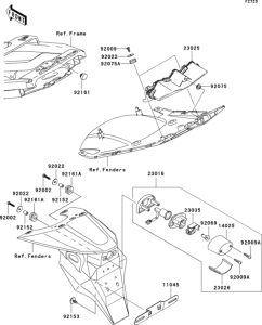 ZX600 Фонарь