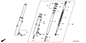 FJS400 Вилка передней оси