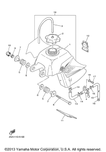 PW50E1 Топливный бак