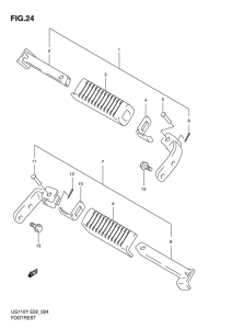 UG110 Подножки