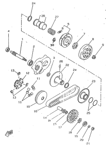 CW50RS Сцепление