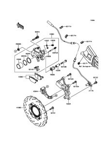 KLE650 Задний тормоз