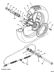 WR250Z Переднее колесо