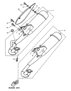 YH50 Выхлопная система