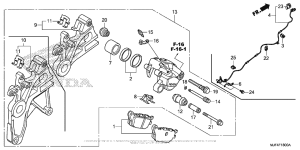 CTX700N Задний суппорт