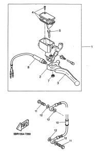 YQ50 Задний торм цилиндр