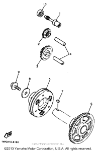 FZR400SUC Муфта стартера