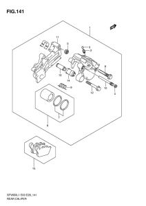 SFV650 Задний суппорт