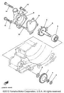 YZ250W Водяной насос