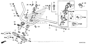GL1800C Handlebar + Top Bridge