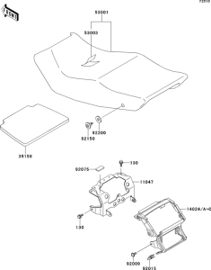 ZX600 Сиденье