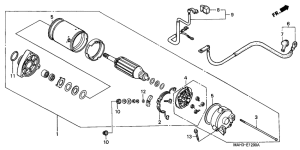 VT1100C2 Стартерный мотор