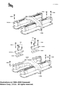 KZ1100 Cylinder head covers