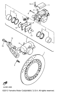 YZF600RJ Задний суппорт