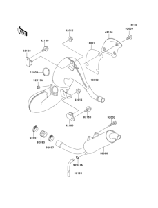 KDX125 Глушитель