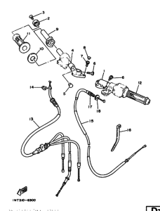 RZ350 RZ350U Рулевой рычаг и кабель