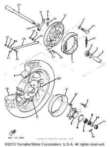 XJ650J Переднее колесо