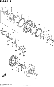 DR-Z70 Сцепление