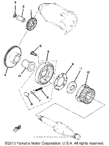 XS1100E Муфта стартера