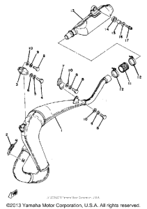 YZ250F Выхлопная система