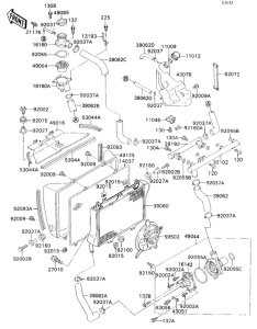 ZX750 Радиатор