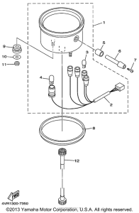XVS650 Приборы