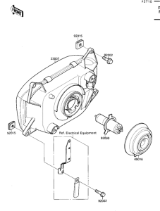 ZX750 Phare