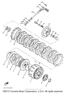 YX600U Сцепление