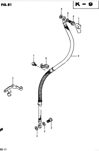 GSX250 Передние тормозные трубки