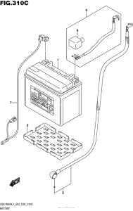 GSX-R600 Battery (Gsx-R600L7 E33)
