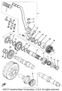 SR500G Кик стартер