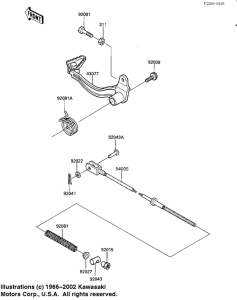 KL250 Педаль тормоза