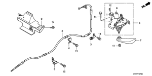 NSS250 (ABS) Parking brake rod knob