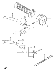 GN250 Right handle switch