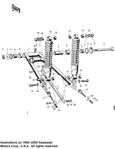  Swing arm / shock absorbers