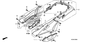 ST1300 Side cover + rear cowl