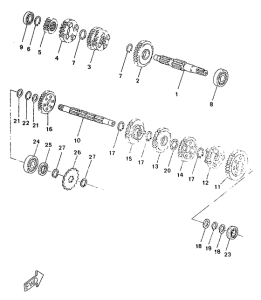 TZR50 Трансмиссия