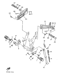 XT600H (33KW) Stand. footrest