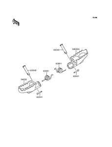 KMX50 Подножки