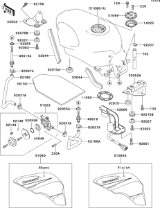 ZX500 Fuel tank(zx500-d1)