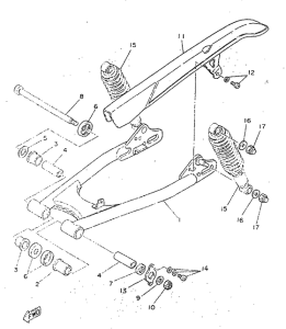 SR250 Rear arm. suspension