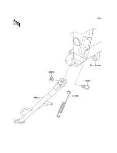 EX250 Подножка