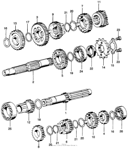 SL125 Трансмиссия